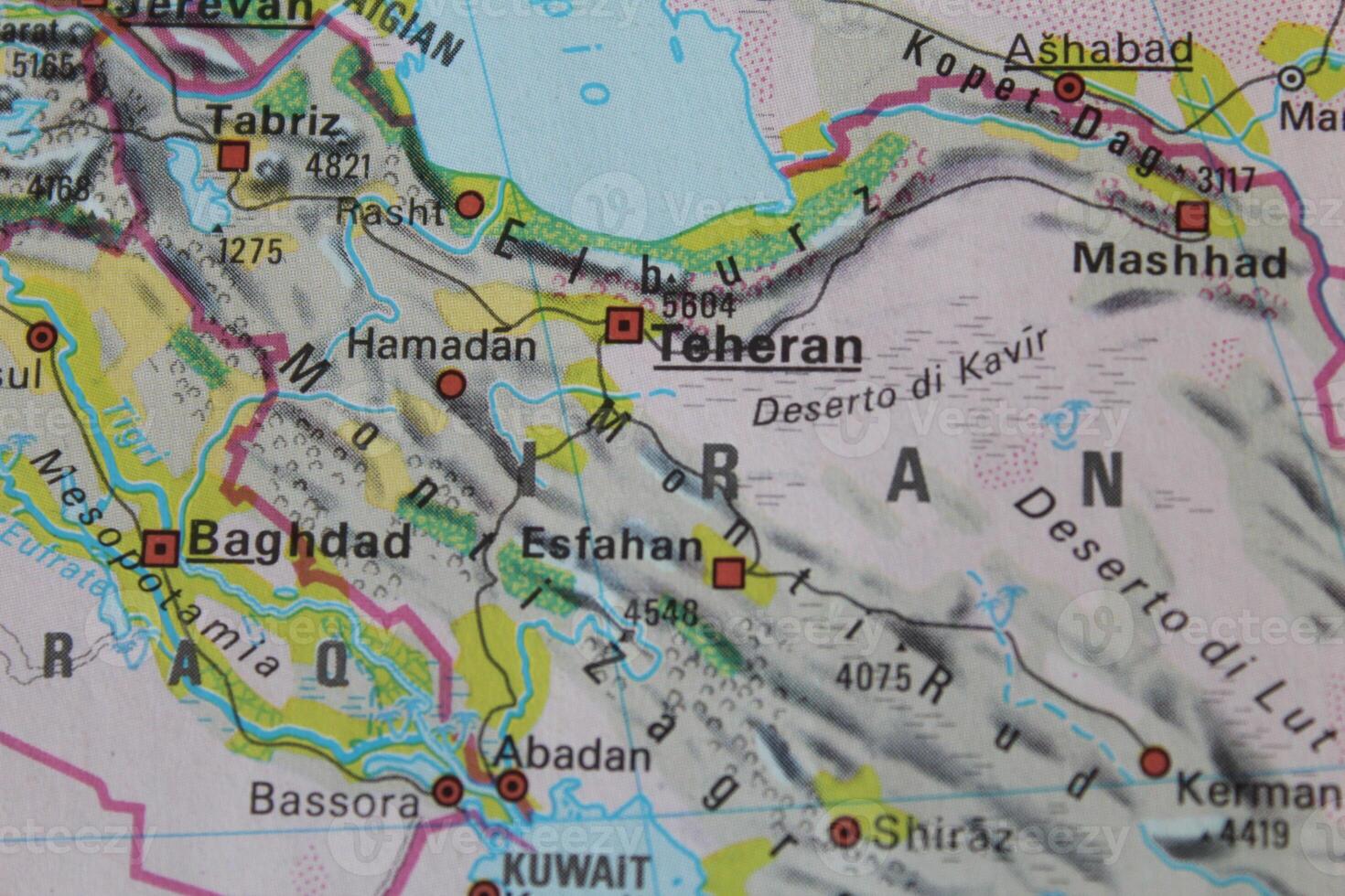 Map of Iran photo