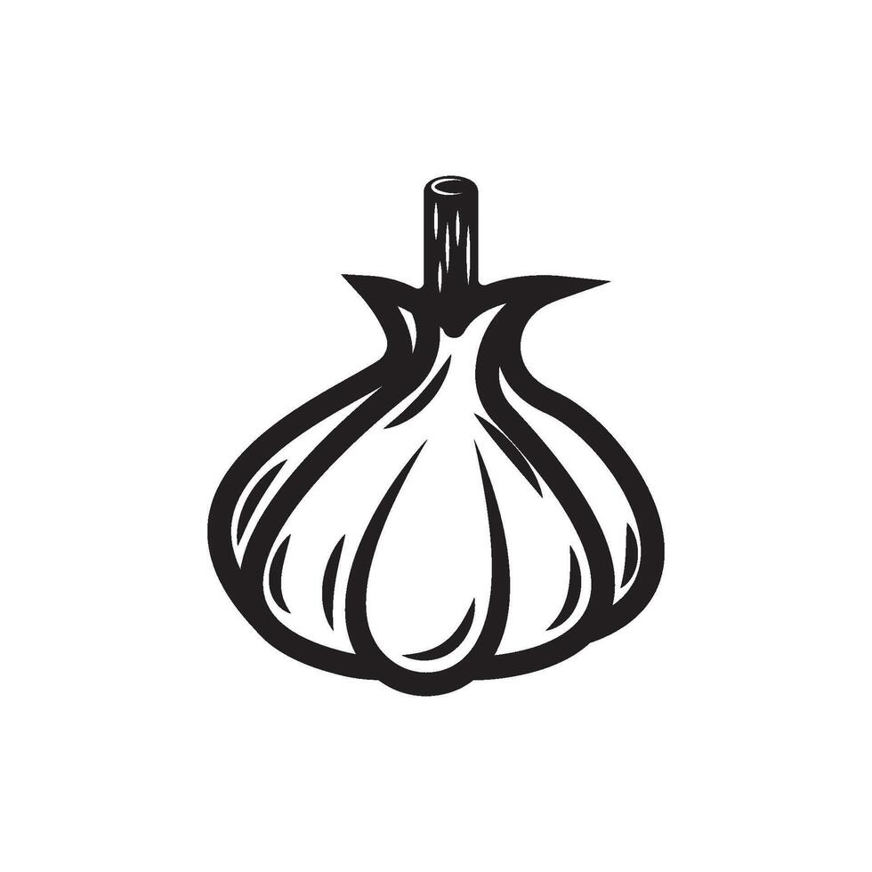 Garlic Illustration symbol icon vector