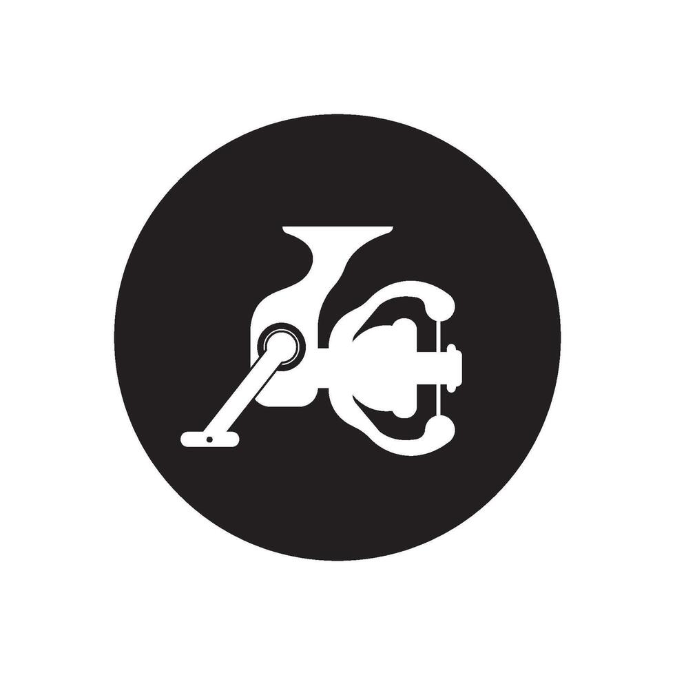 Fishing reel icon vector