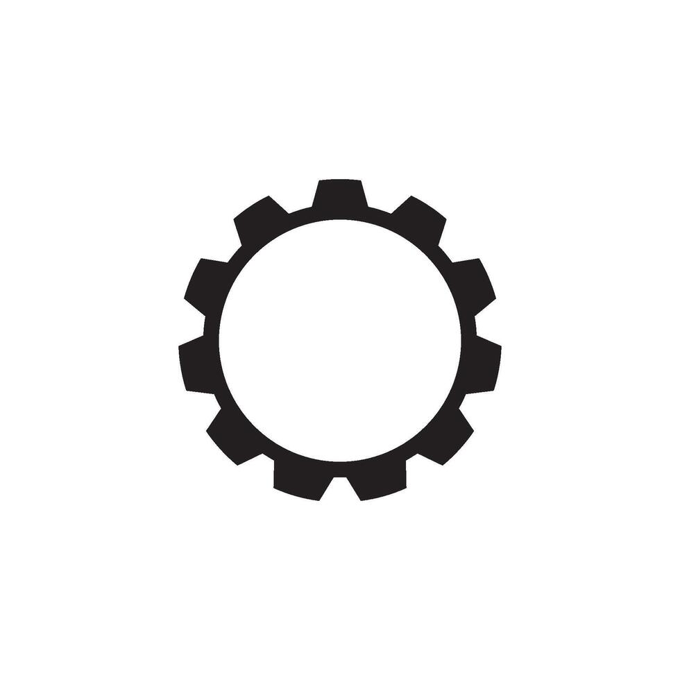 Gear logo element vector