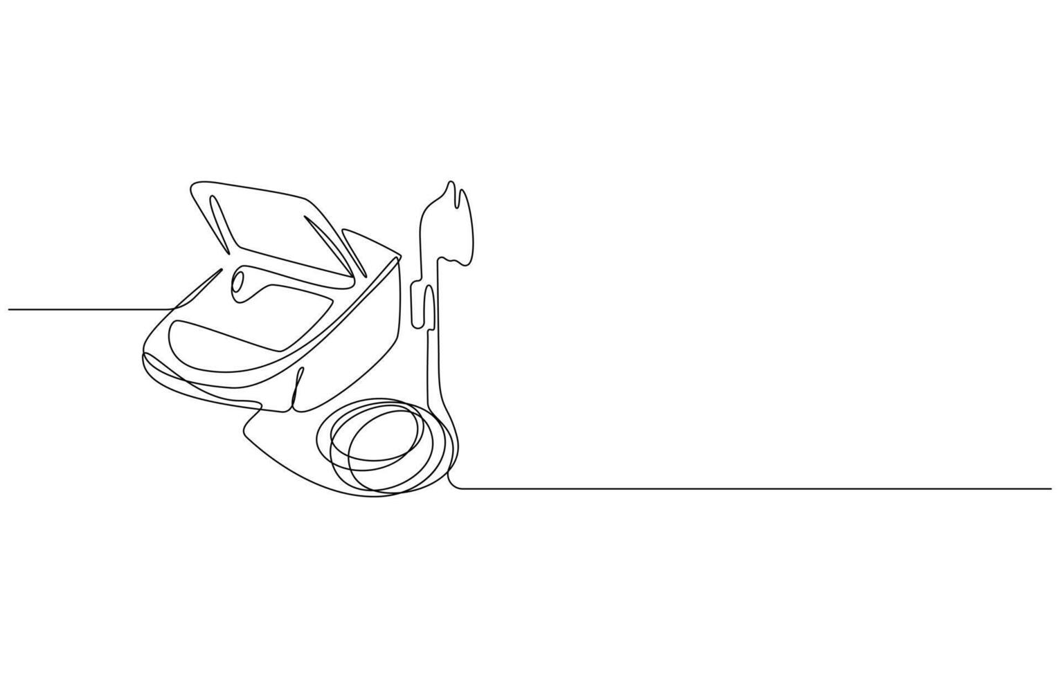 Nebulizer Machine in Continuous Line Art drawing vector
