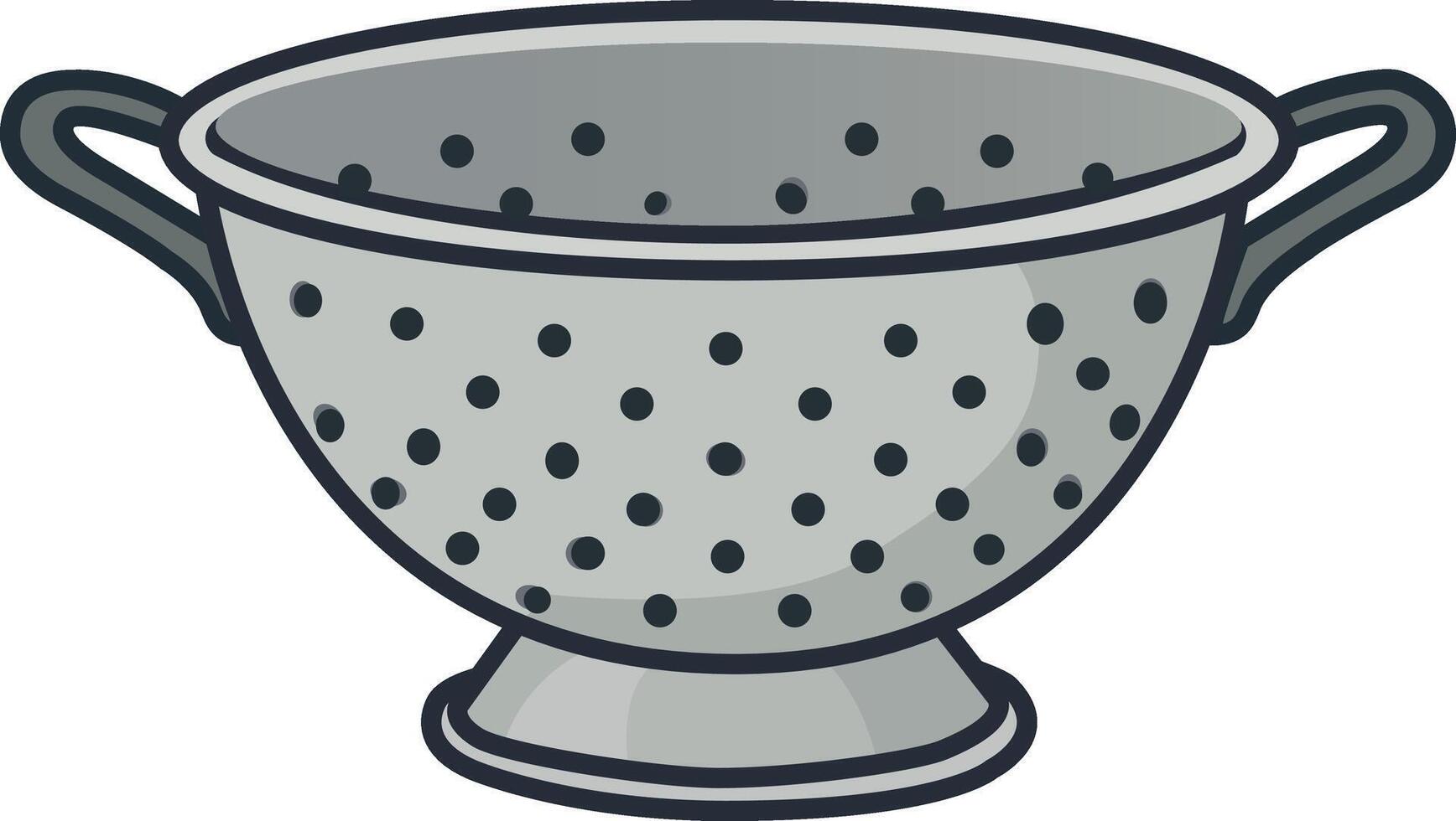 Illustration of a Kitchen Colander vector