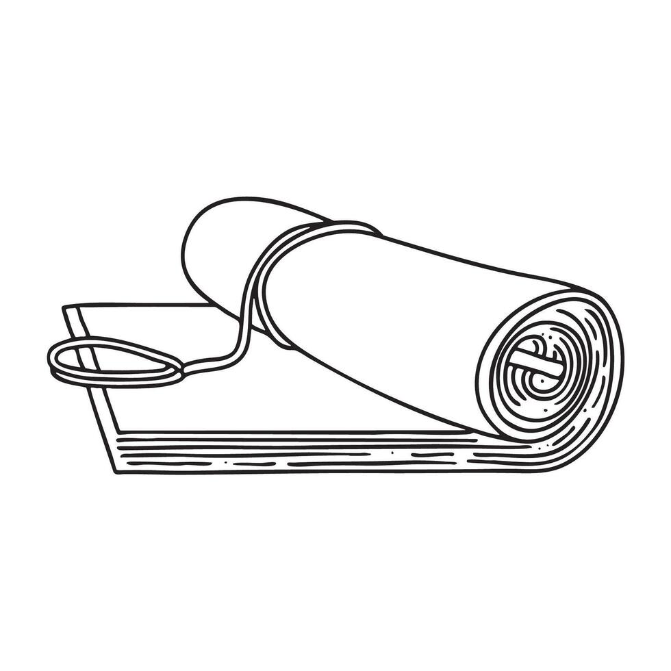A rolledup paper loose on top of a classroom desk vector