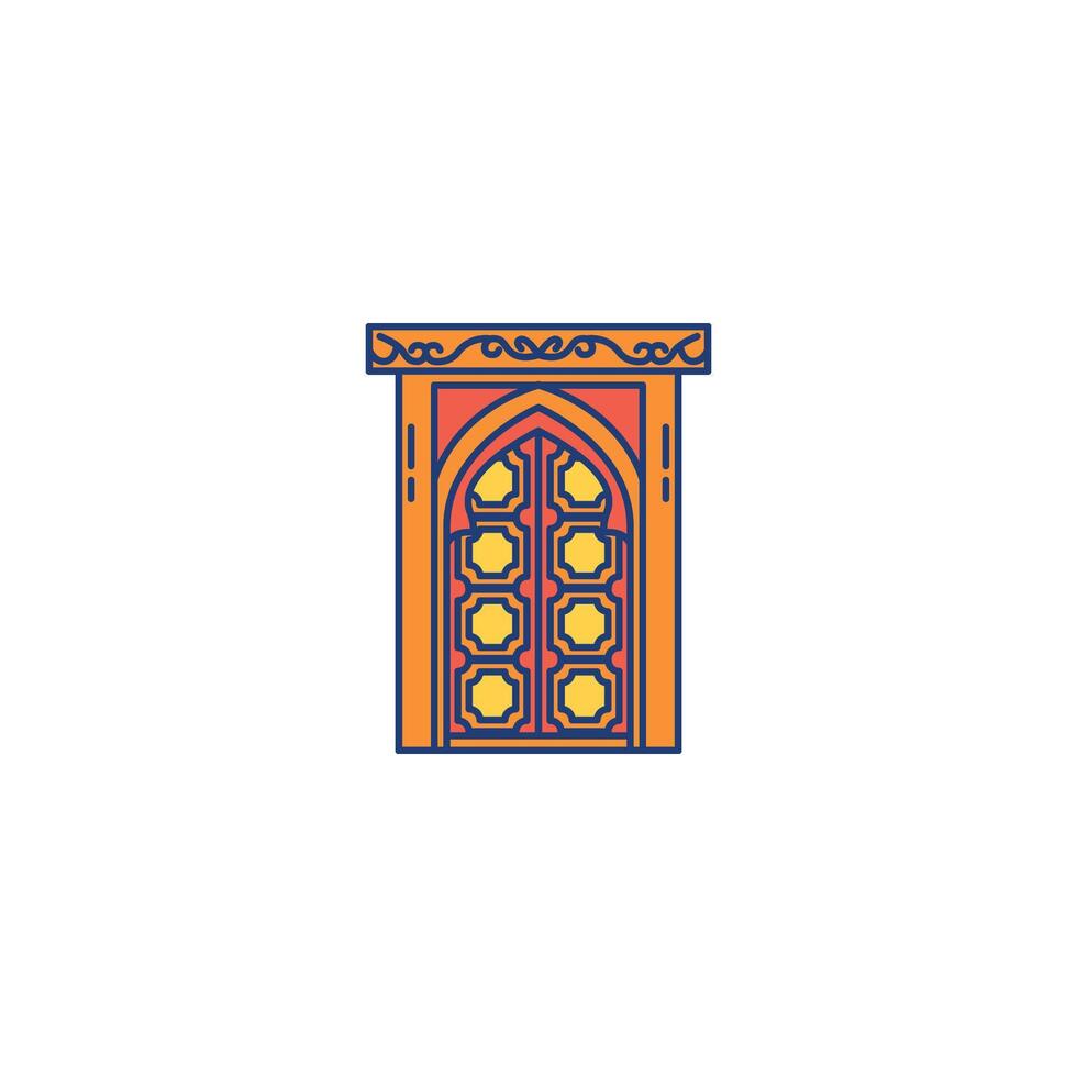 Intricate Patterned Door vector