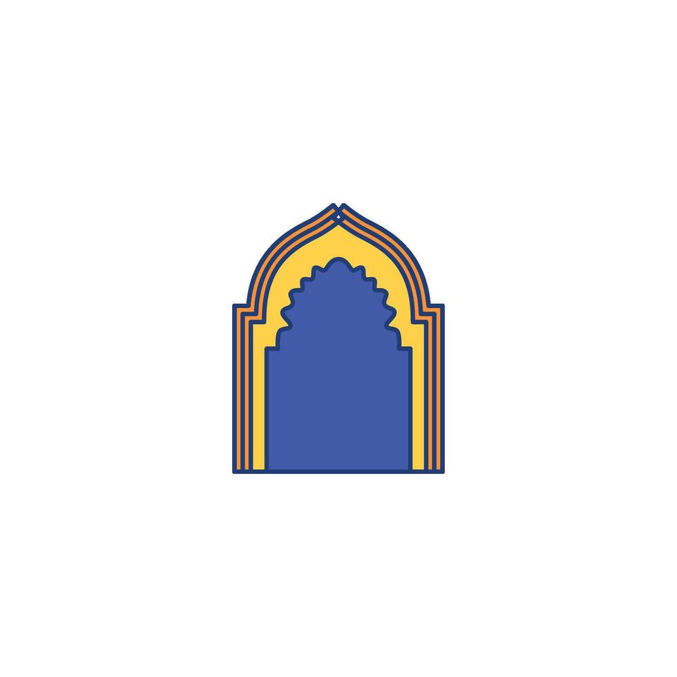 Archway with Mosaic Pattern vector
