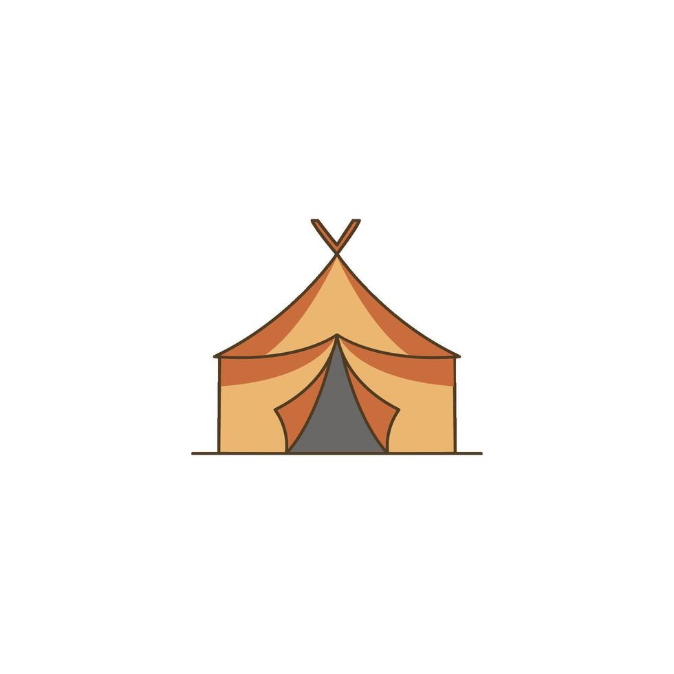An icon depicting another style of Bedouin tent, possibly a different shape or color variation. This reinforces the nomadic culture and desert lifestyle. vector