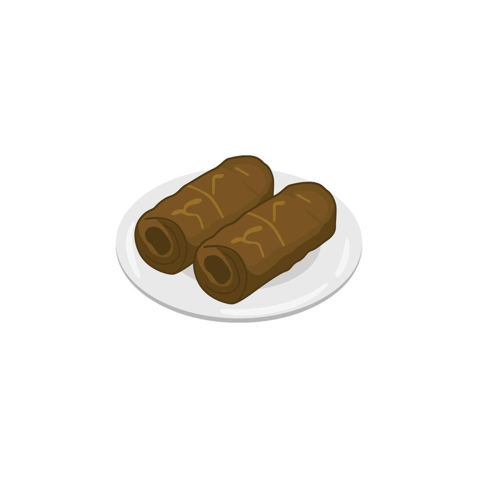 An icon depicting two elongated, grilled kofta skewers. This represents kofta, a type of minced meat kebab or meatball popular in the Middle East and other regions. vector