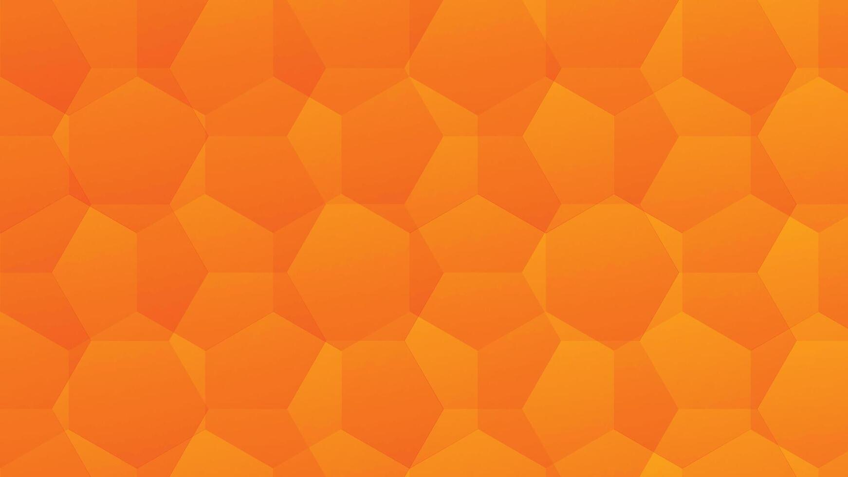 3D Abstract Geometric Beveled Orange Polygon Texture Tile Background vector