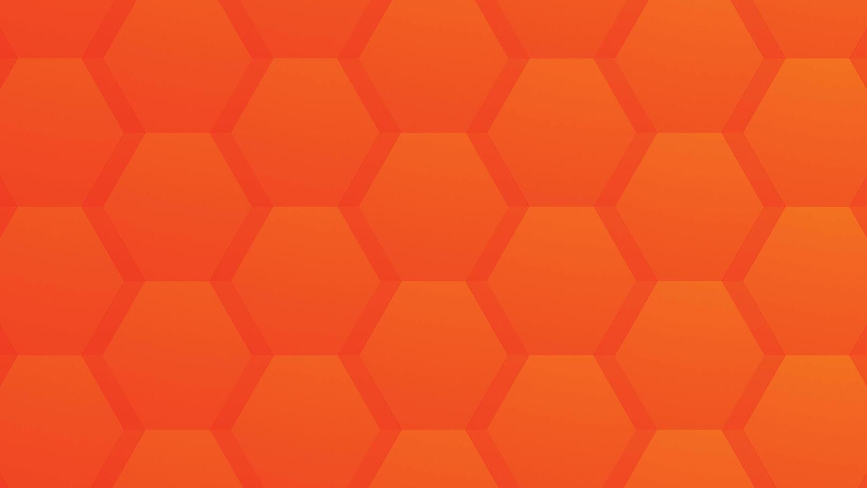 Subtle Orange Hex Tiling Warm Soft Abstract Geometric Background vector