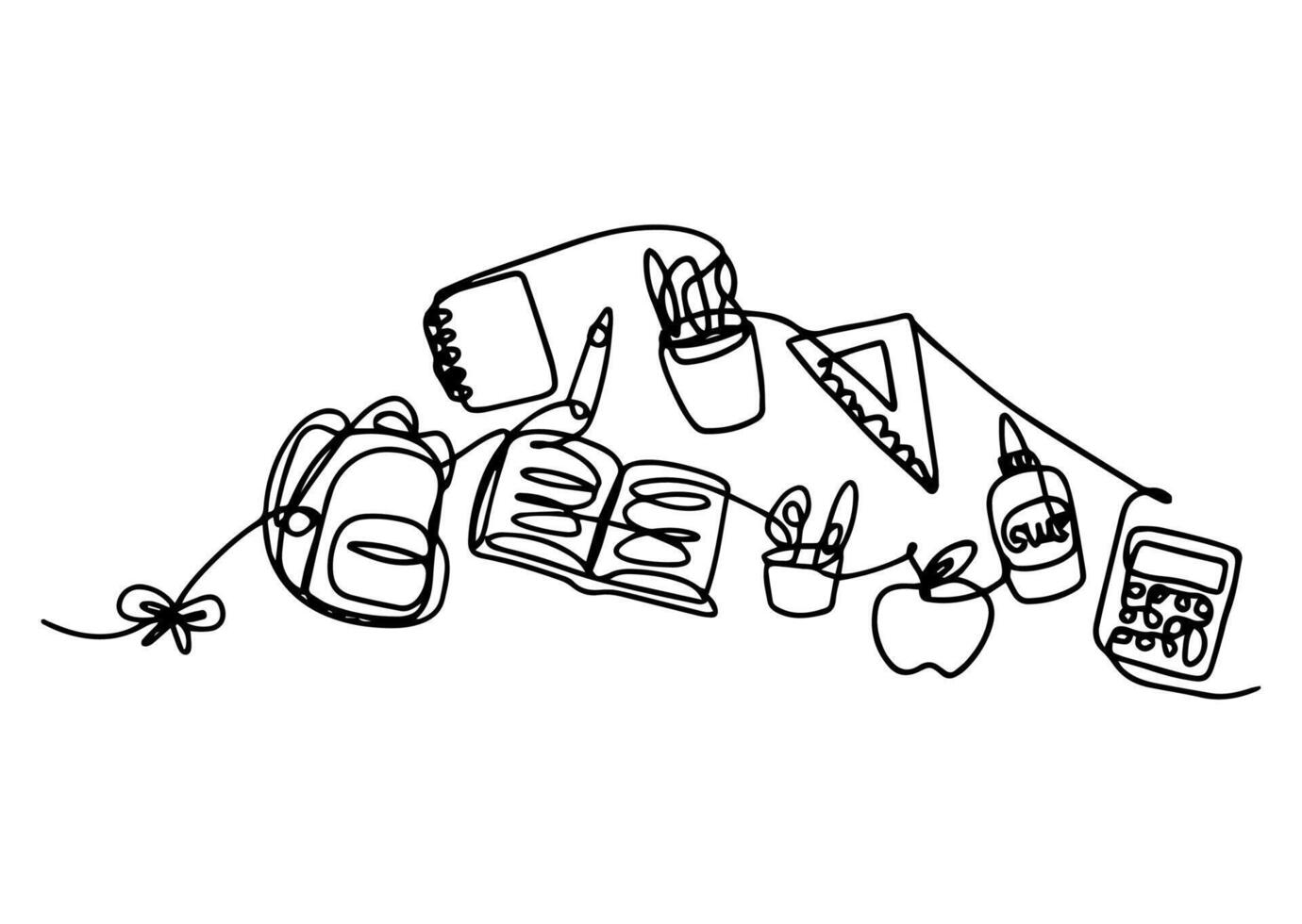 Back to School Essentials vector