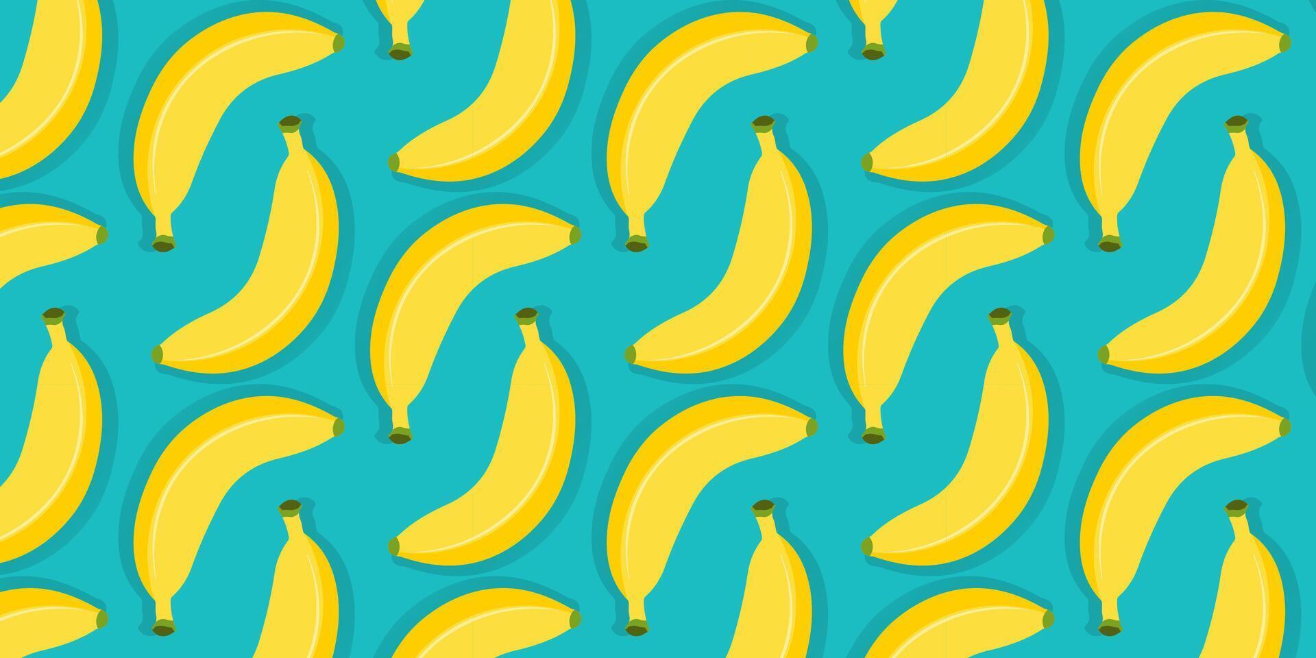 bananas on blue background vector