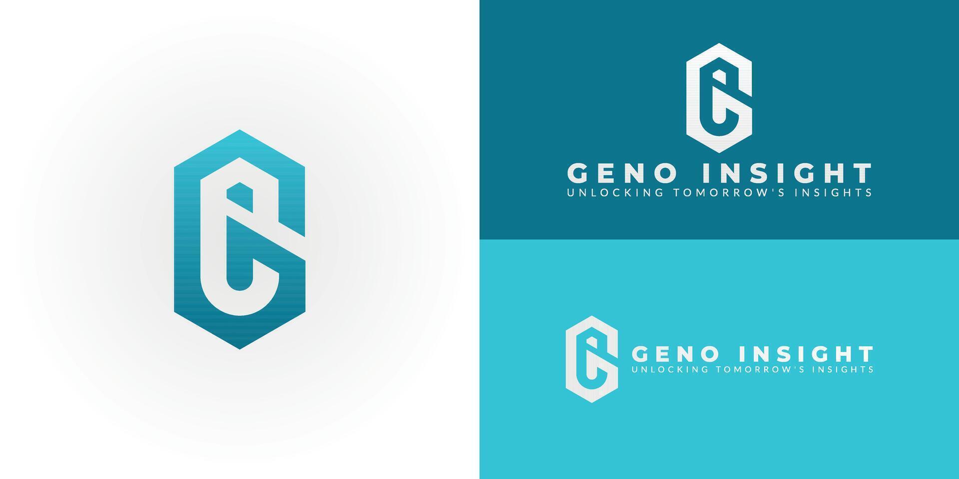 Modern tech logo featuring the initial GI within a hexagonal form. Perfect for software, data, or innovation brands, symbolizing global intelligence and integrated solutions. Scalable . vector