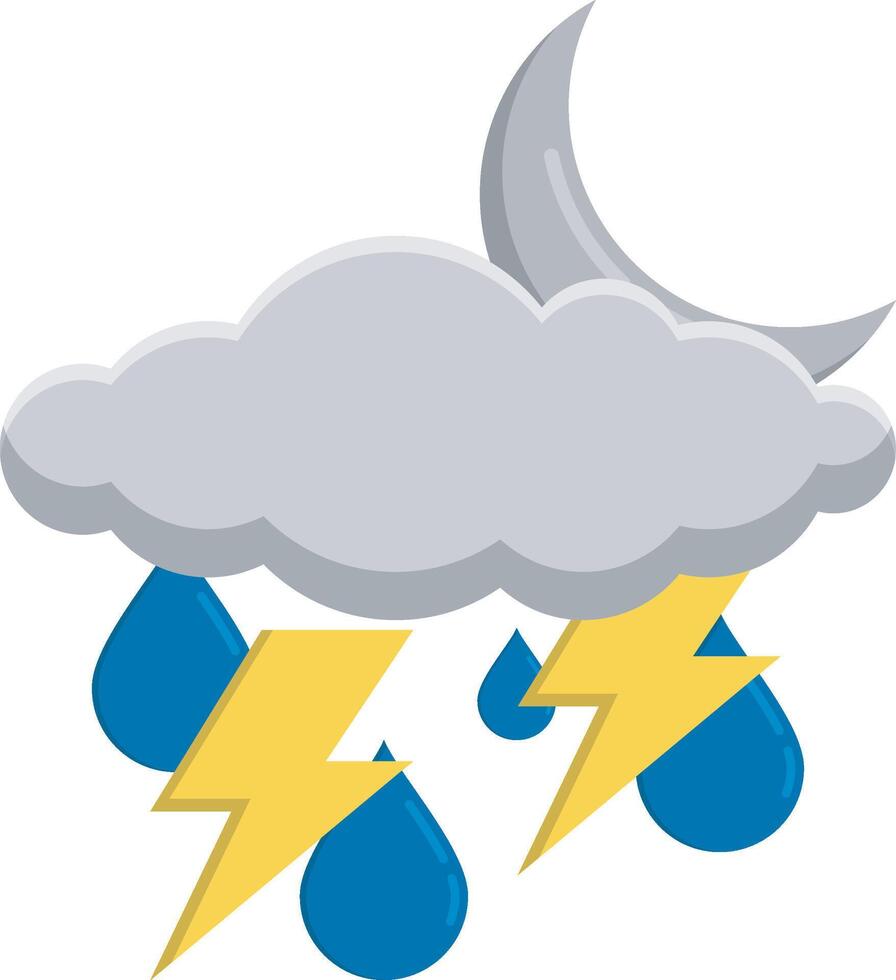 Stormy Night Rain vector