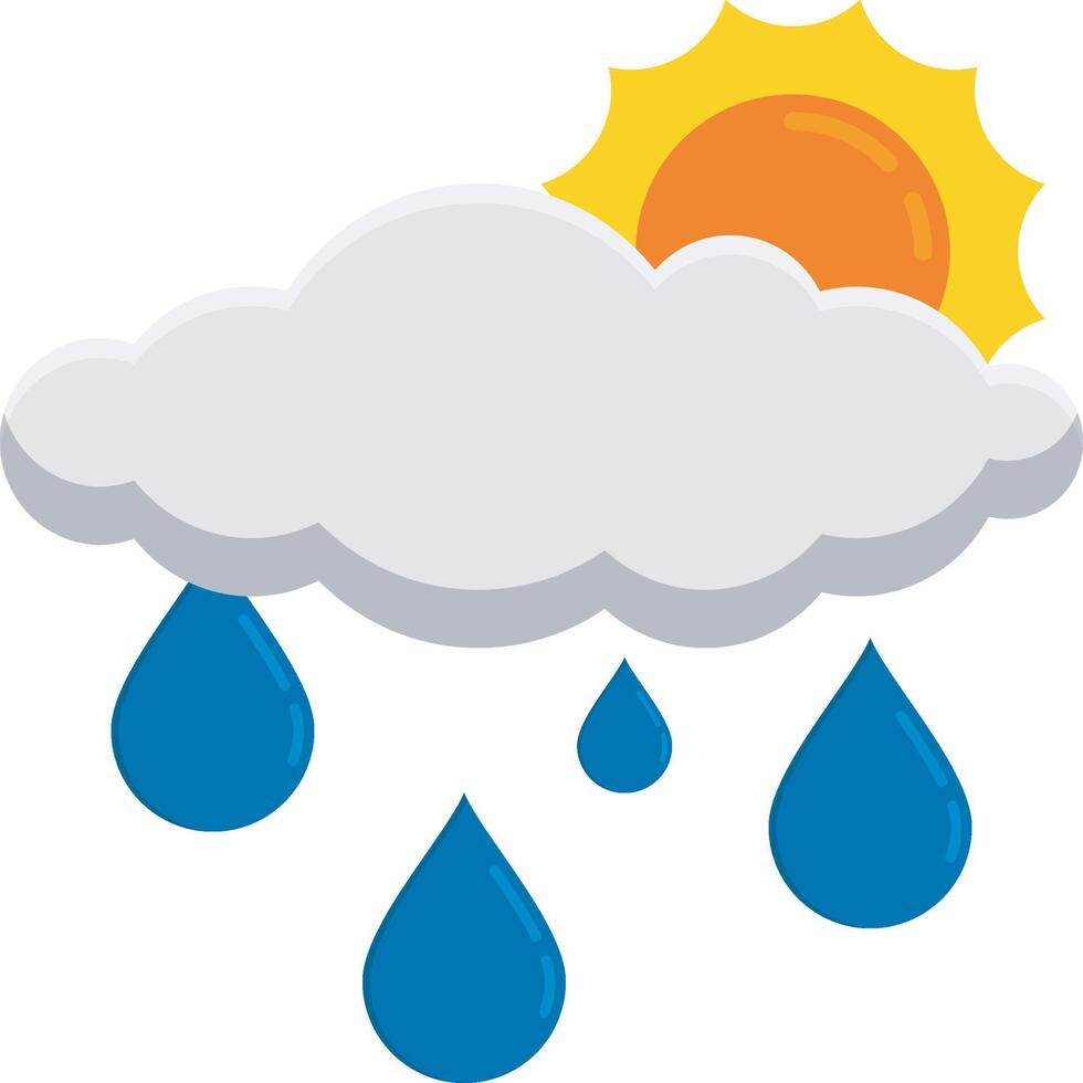 Sun Shower Cloud vector