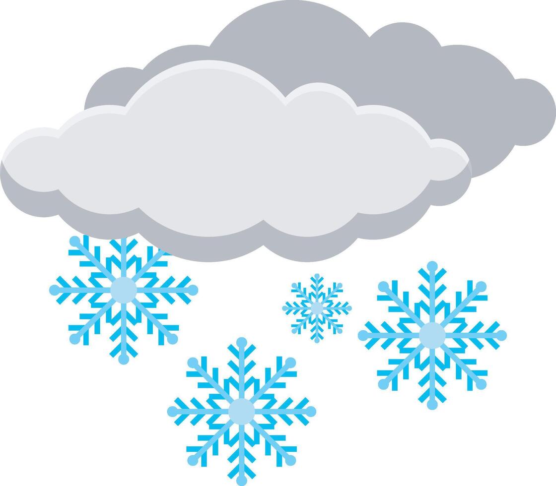 Nimbostratus Snowing Cloud vector