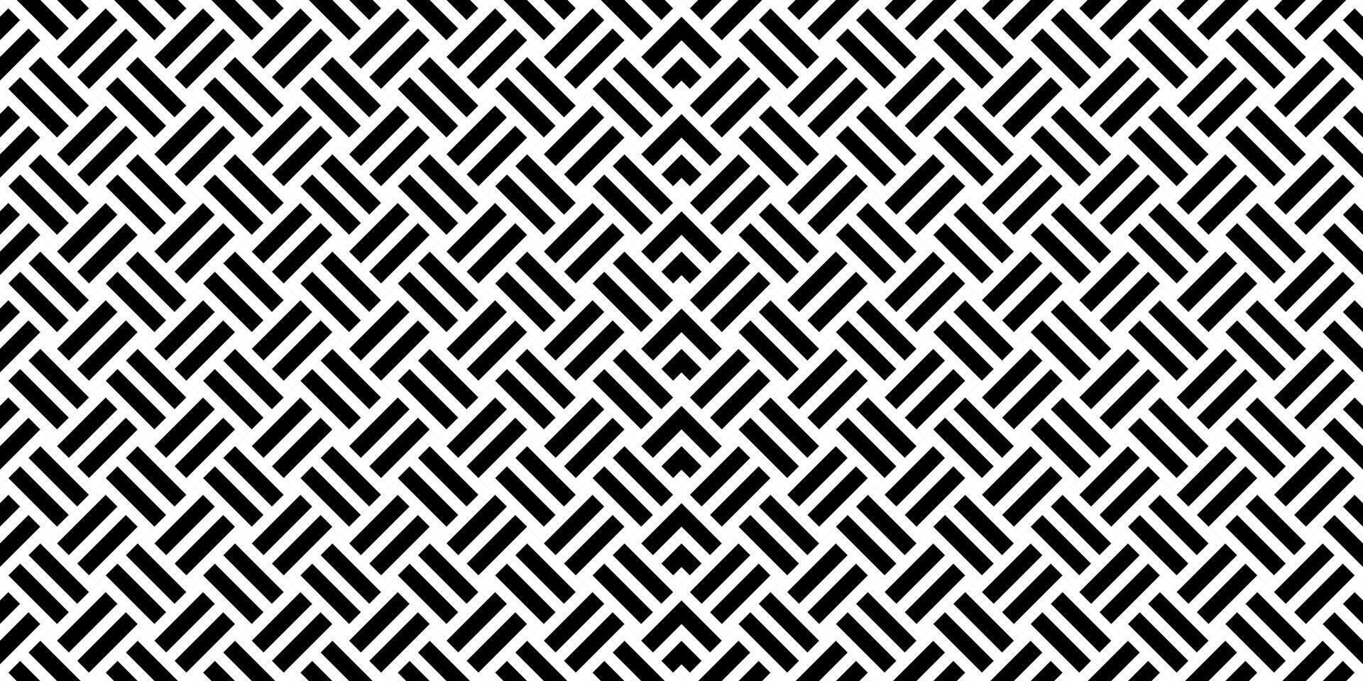 Stripe Lines Motifs Pattern, Weaving Style, can use for Decoration, Ornate, Wallpaper, Wrapping , Carpet, Fashion, Fabric, Tile, Background, etc. Black White Style vector