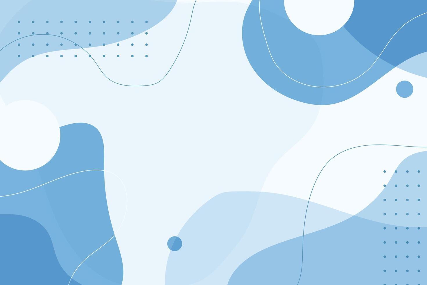 Abstract light blue background with fluid shapes and lines vector