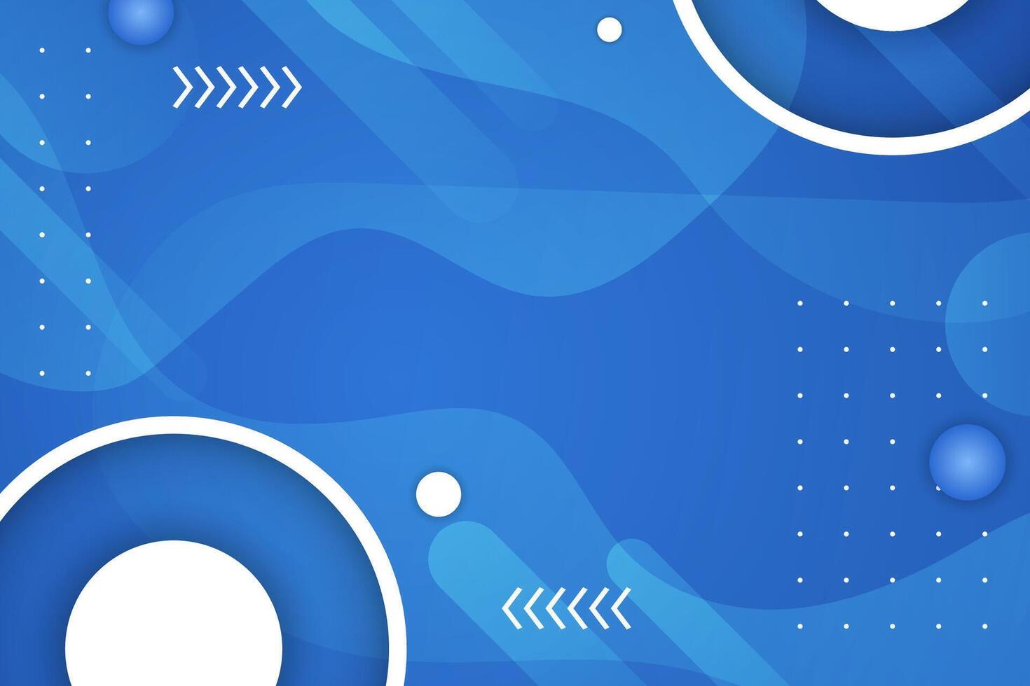 Abstract blue background with geometric shapes vector