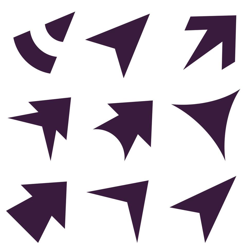 Arrow. Cursor. Modern simple arrows. vector