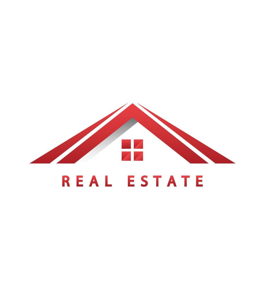 real estate logo design simple illustration vector