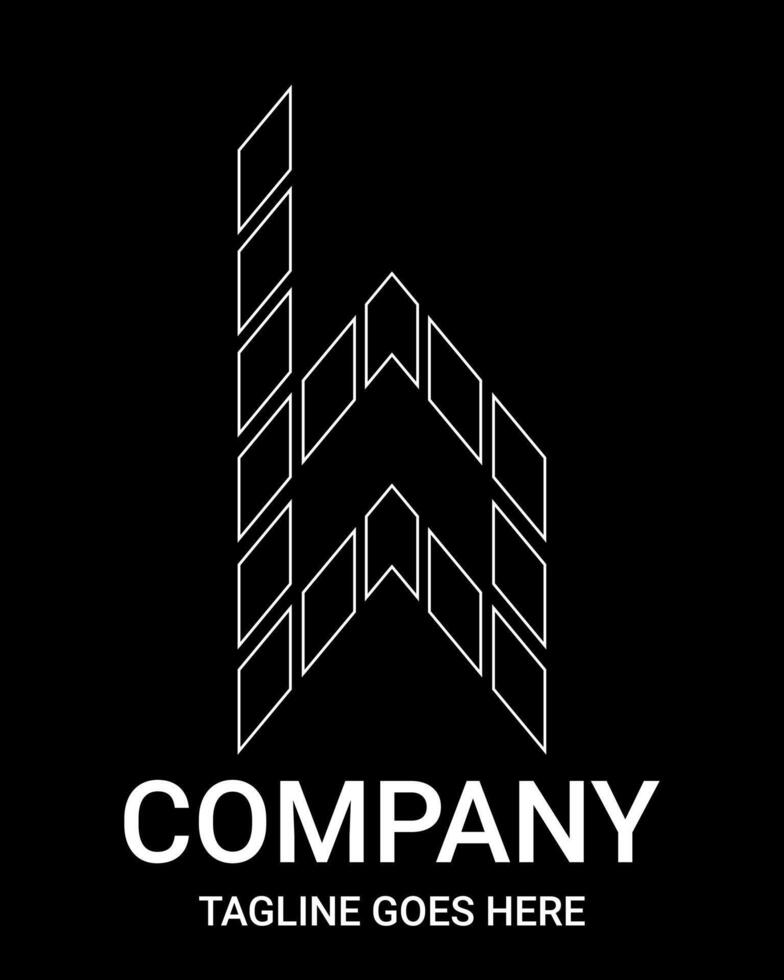 Outline logo letter 'b' small arrow style. Suitable for t-shirts, construction, gamers, sports, baseball, basketball, etc. Logo Outline of Building Style Arrows. Lowercase logo. vector