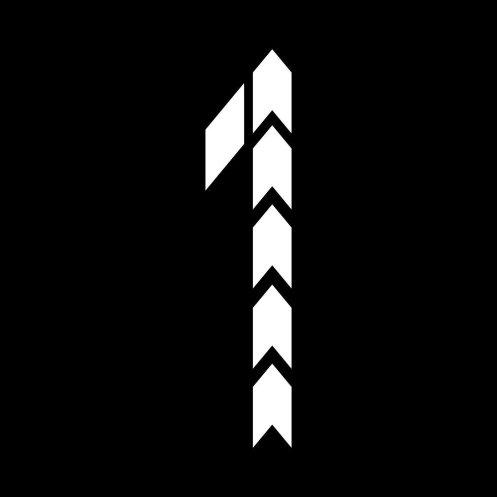 Sports number One arrow style. Suitable for T-shirts, motorsports, sport cars, motocross, bicycles, gamers, basketball, sports, baseball, rugby, construction, etc. Shape with Building Arrow Style. vector