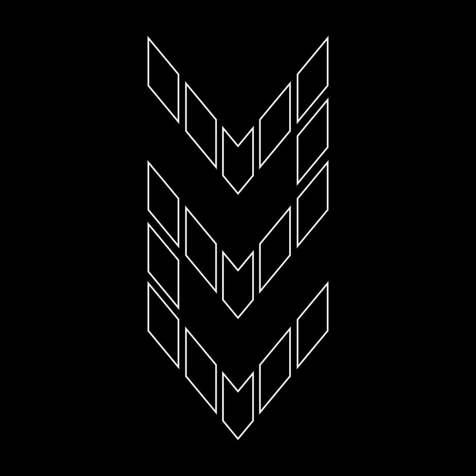 Outline logo design letter Z. Suitable for t-shirts, companies, gamers, sports, construction, and so on. The outline logo is in the form of arrows. Logo Outline Style Arrows and Buildings. vector