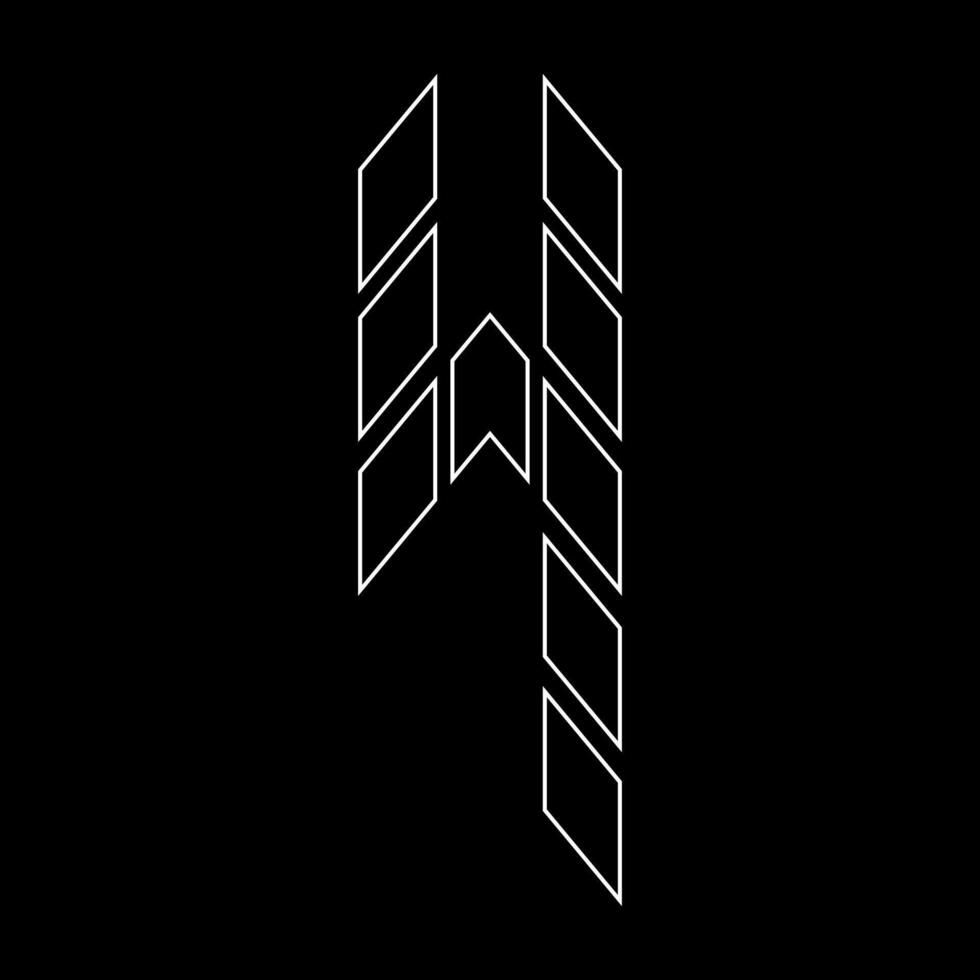 Outline Number 4 Sports Style. Suitable for t-shirts, gamers, sports, construction, and so on. Arrow style and building. numerical gamer style vector