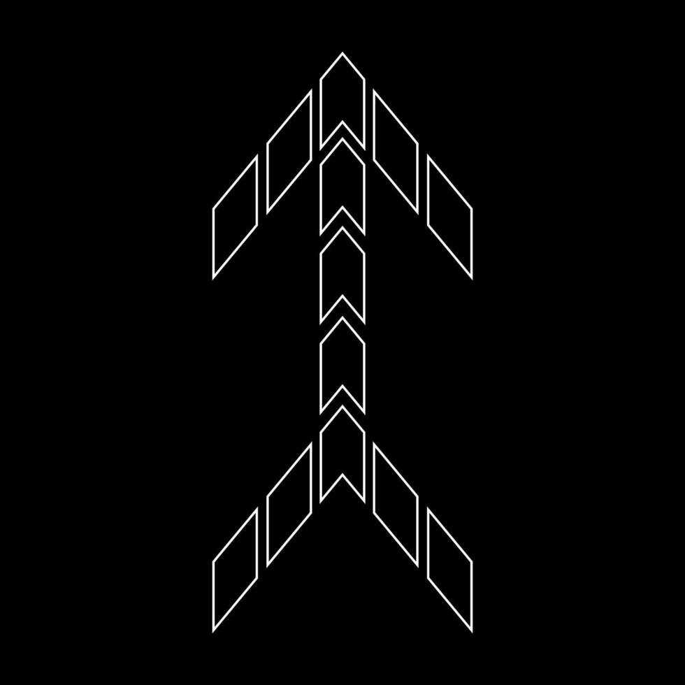 Outline logo design letter 'I'. Suitable for t-shirts, companies, gamers, sports, construction, and so on. The outline logo is in the form of arrows. Logo Outline Style Arrows and Buildings. vector