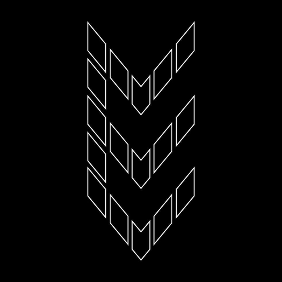 Outline logo design letter E. Suitable for t-shirts, companies, gamers, sports, construction, and so on. The outline logo is in the form of arrows. Logo Outline Style Arrows and Buildings. vector