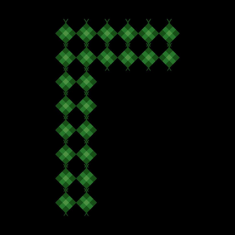 Lowercase alphabet r ketupat. Ketupat is a typical Eid food made from rice wrapped in a woven coconut leaves. Ketupat comes from the island of Java and has been around since the 15th century. vector