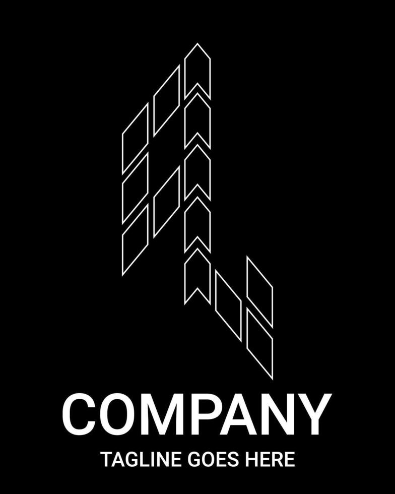 Outline logo letter q small arrow style. Suitable for t-shirts, construction, gamers, sports, baseball, basketball, etc. Logo Outline of Building Style Arrows. Lowercase logo. vector