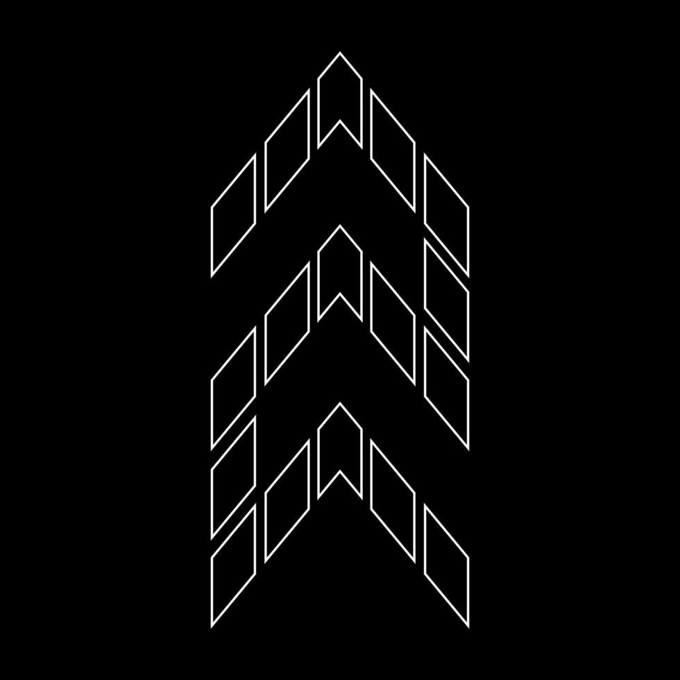 Outline logo design monogram Z. Suitable for t-shirts, companies, gamers, sports, construction, and so on. The outline logo is in the form of arrows. Logo Outline Style Arrows and Buildings. vector