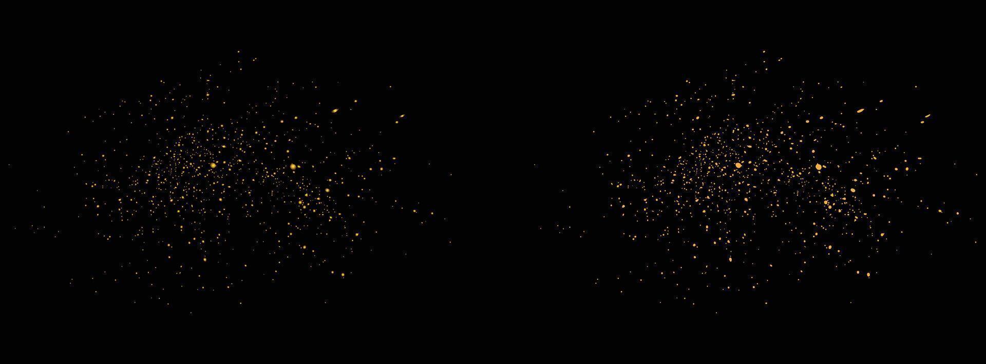 Confetti abstract gold glitter luxury background design.Realistic gold glitter stardust texture isolated illustration background design vector