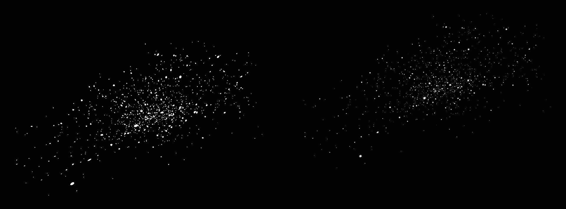 Realistic overlay snowfall snowflakes shapes background vector