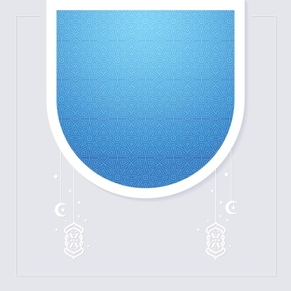 Blue geometric pattern vector