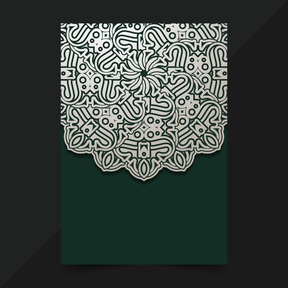 Decorative Mandala Pattern Cover Design vector