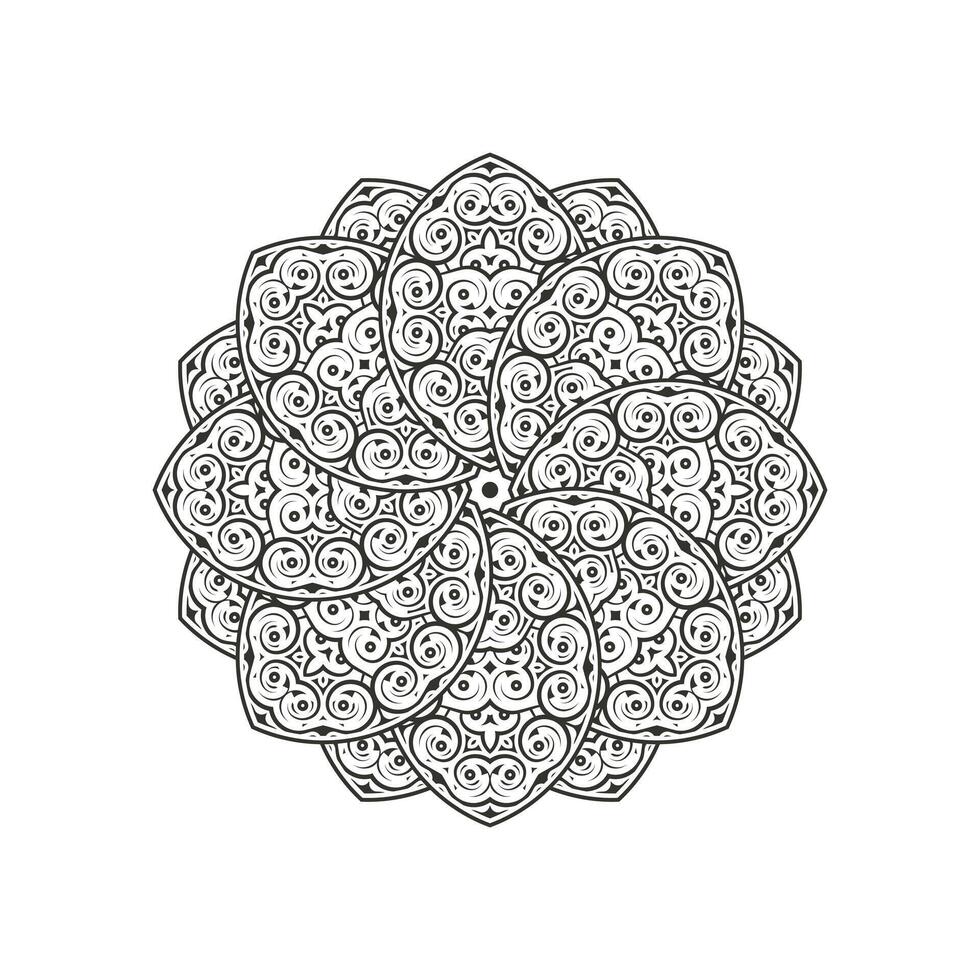Mandala motif background design vector