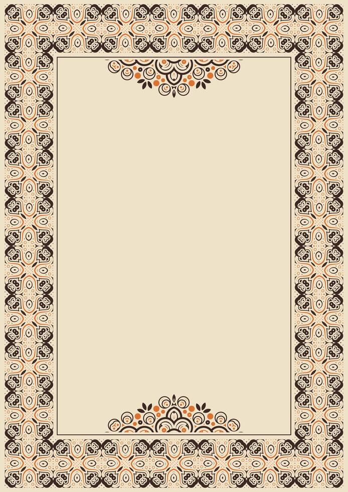 ornate decorative border design vector