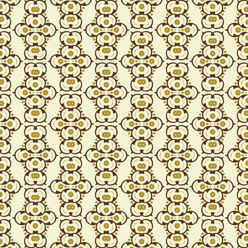 Decorative Floral Motif Repeat Seamless Pattern Background Texture vector