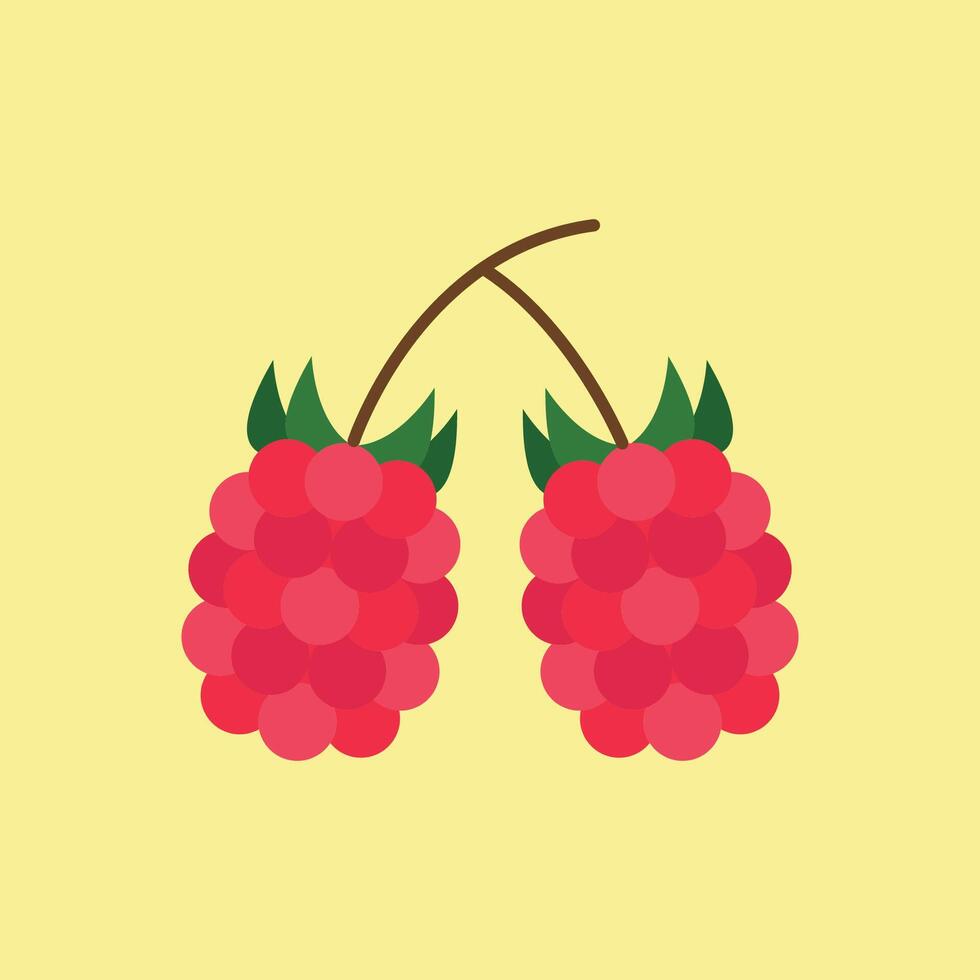 Berry in vibrant red and soft shading forms a playful and attractive food icon. vector