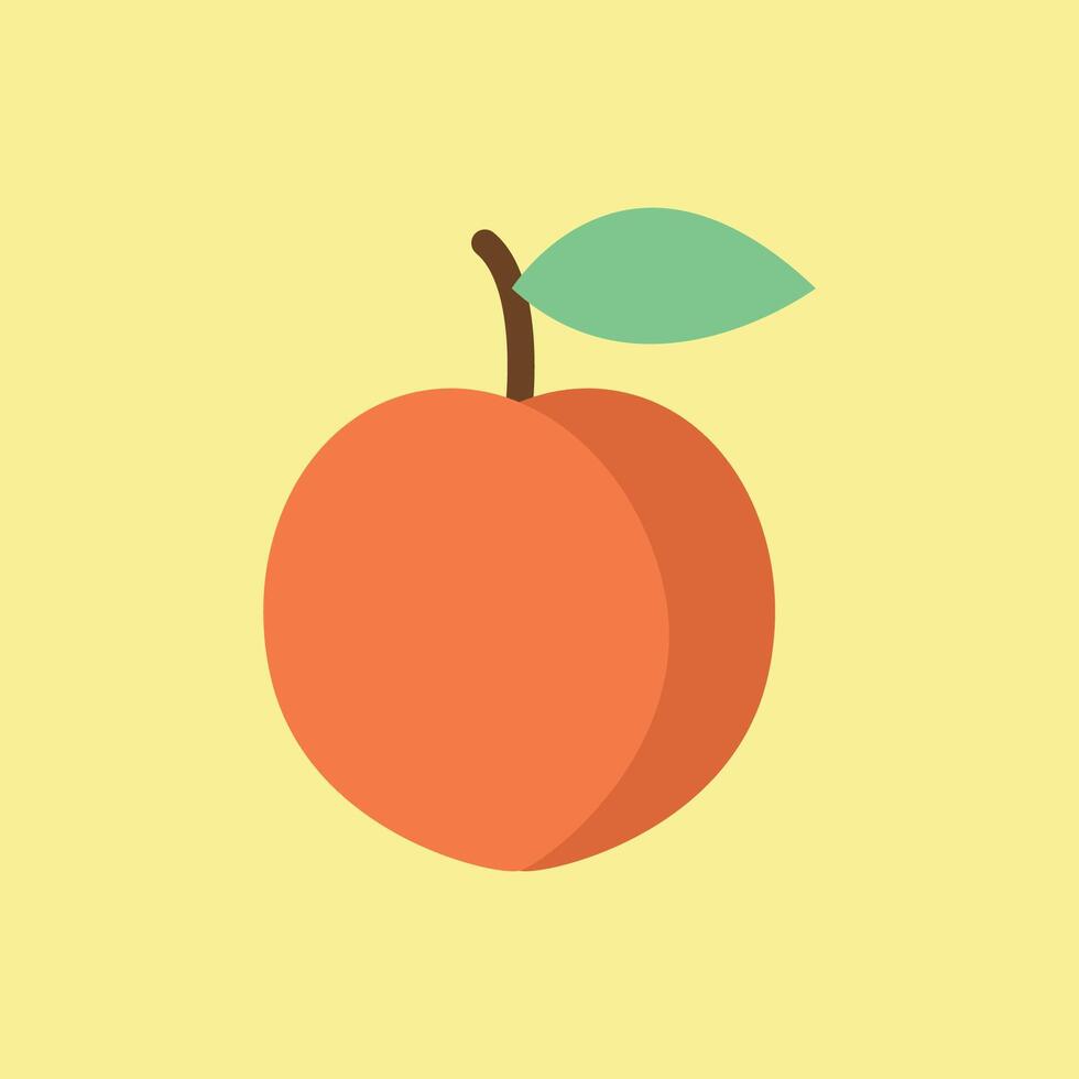 Fruit with soft tones and light highlights creates a dreamy and natural food icon. vector