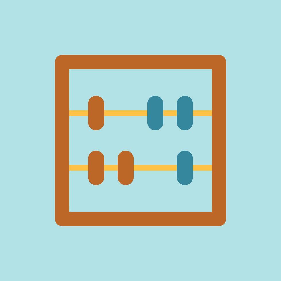 Classic abacus in earthy hues forms a nostalgic and trusted financial tool icon. vector