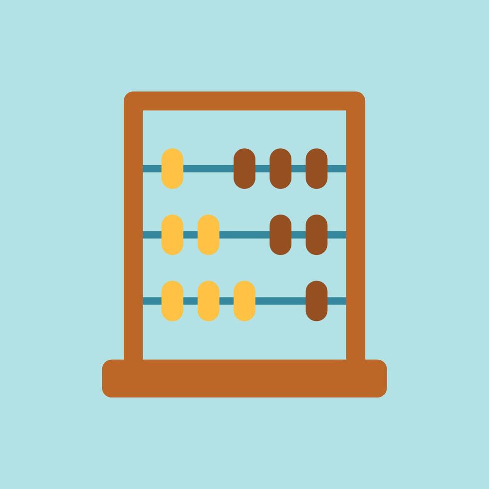 Counting frame with bright colors builds a smart and visually rich accountant icon. vector