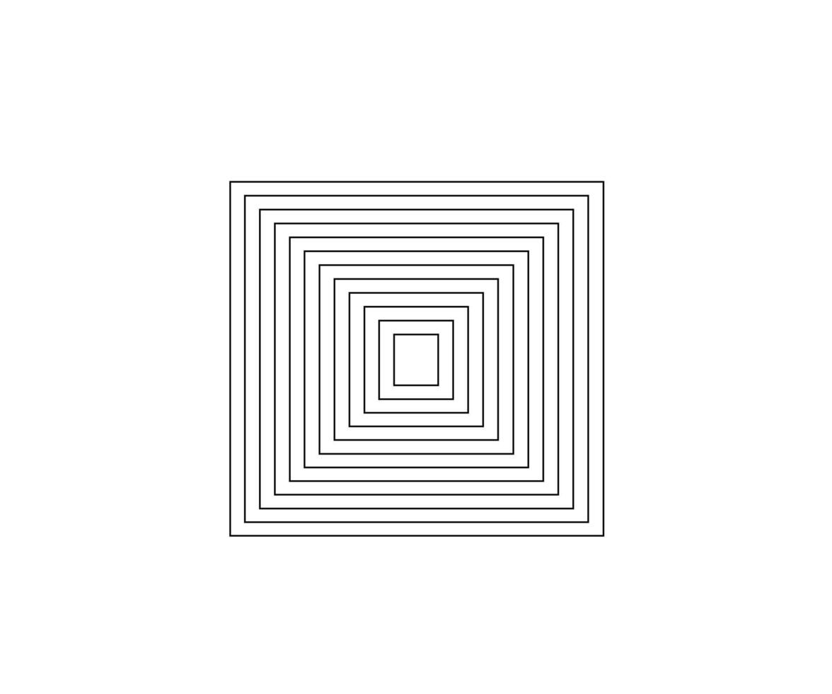 A square with lines in it vector