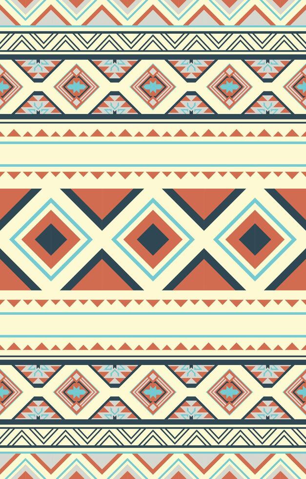 Geometric Aztec Pattern Fabric Seamless Pattern Carpet Border vector