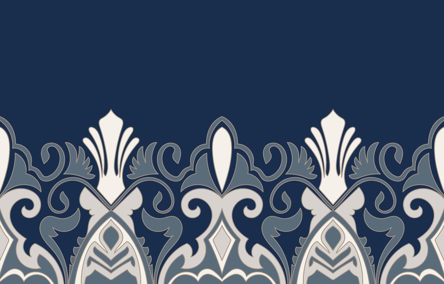 Abstract patterns, ethnic tribal patterns for fabric patterns, carpet patterns, blue borders vector