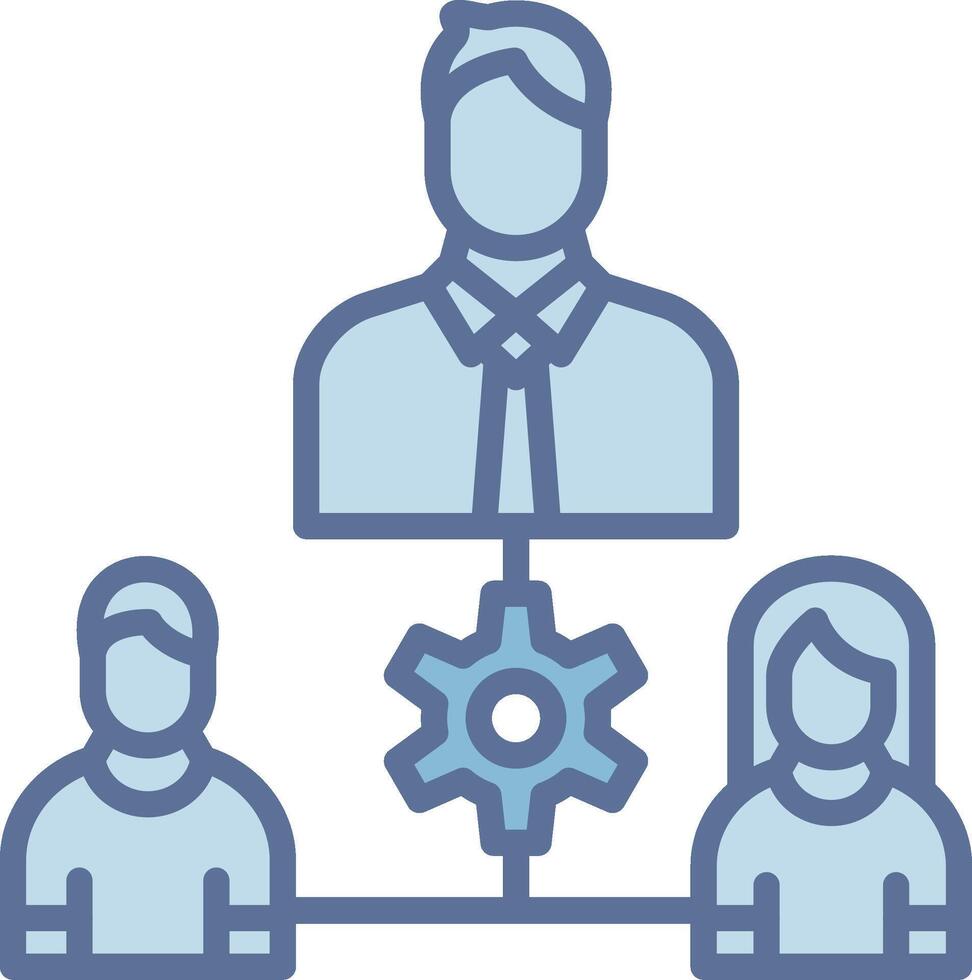 Team Management Gradient Color Form Shape vector