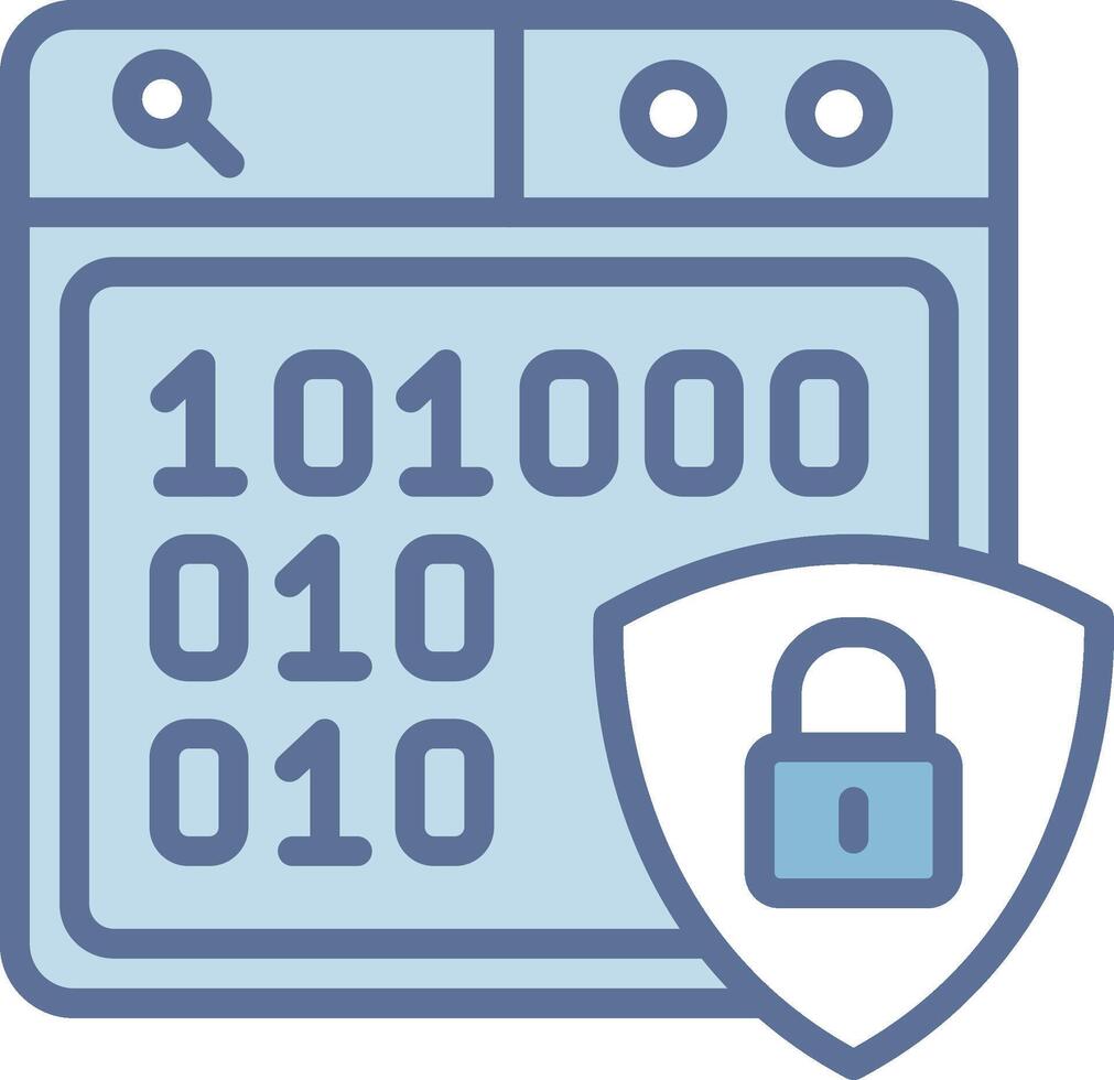 Encrypted Interactive UI Design Element vector