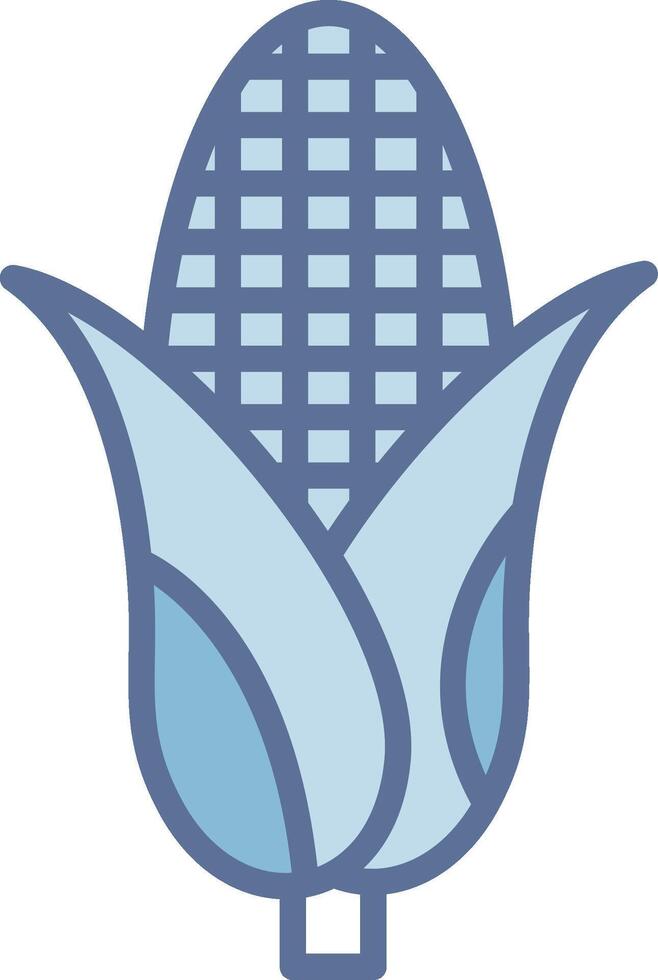 Corn Digital Outline Piece Design vector